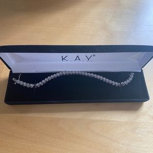 Diamond Bracelet 1/20 ct tw Round-cut Sterling Silver